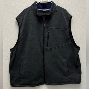 Men’s IZOD Fleece Full-Zip Sweater Vest Size 4XL
